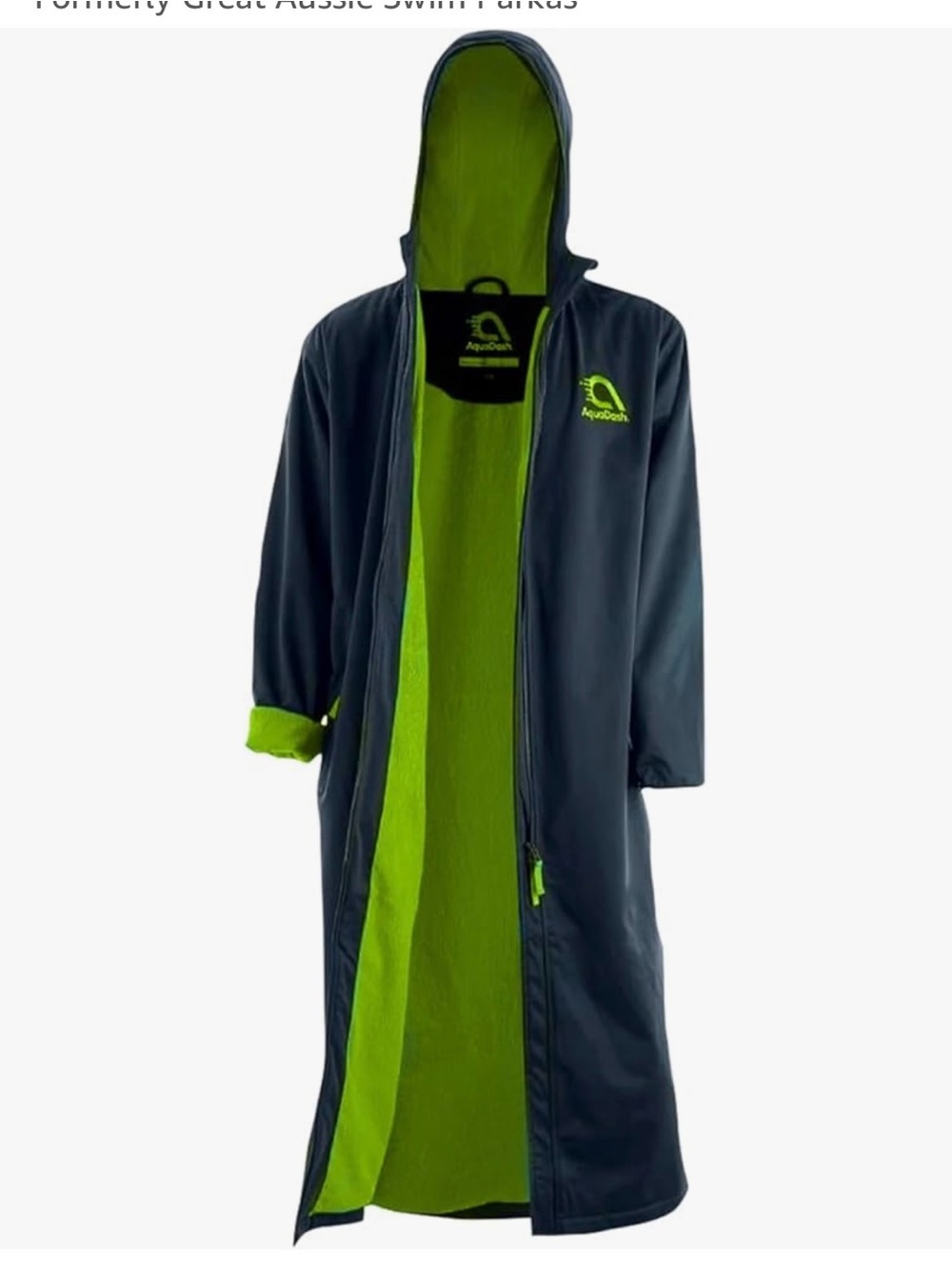 AquaDash Swim Parka, Kids, Extra Long, Natural Cotton youth size 8 for big kids